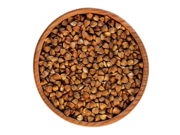 Buckwheat in a wooden Cup