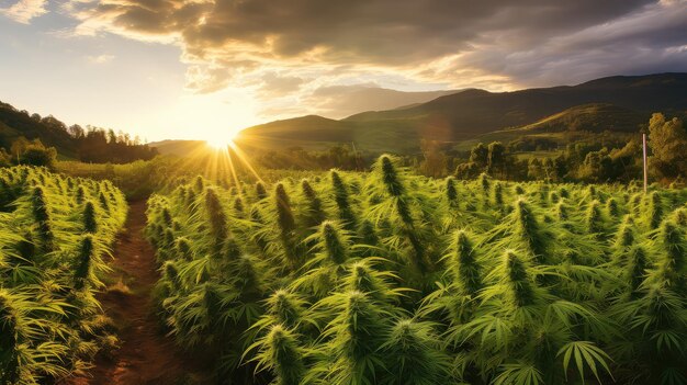 Photo bud marijuana farm