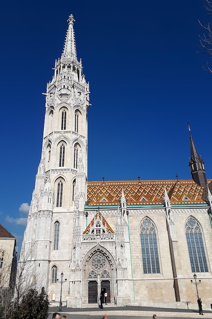 Budapest Hungary March 5, 2020 A view of Fisherman's bastion in daylight. Editorial