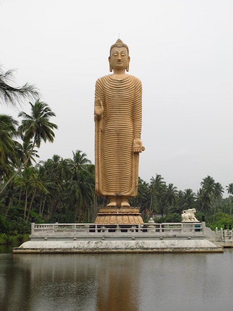 Budda-monument in de westkust van de Indische Oceaan, Sri Lanka