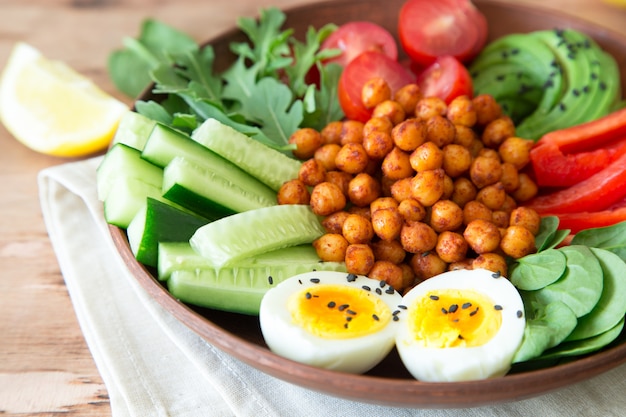 Buddha bowl, healthy and balanced food. 