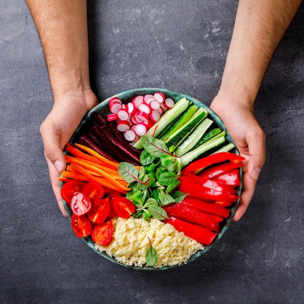 Buddha bowl vegetarisch.