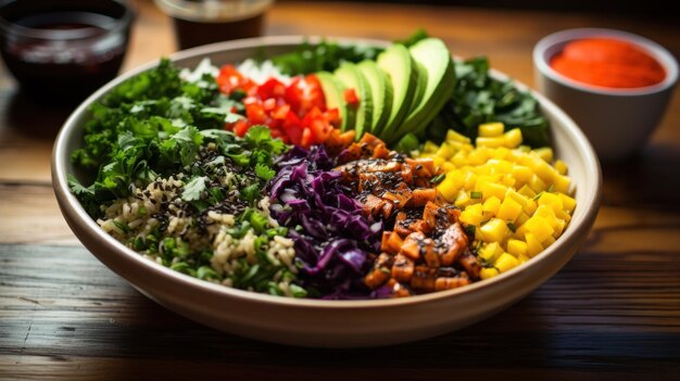 Buddha bowl wholesome satisfying and colorful