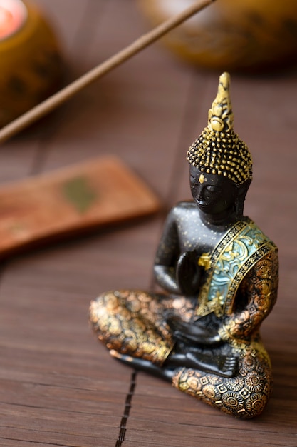 Buddha figurine still life