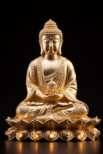 Foto statua di buddha con uno stile realistico