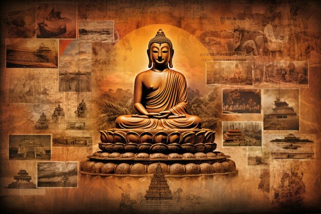 Foto illustrazione di buddha gautama