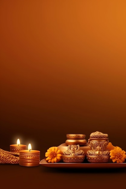 Photo a buddha sits in in vesak buddha purnima day with copy space background for vesak festival day