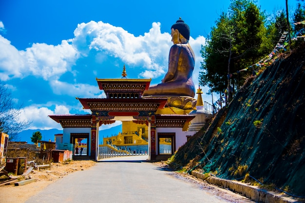 写真 thimpu bhutanのブッダ像