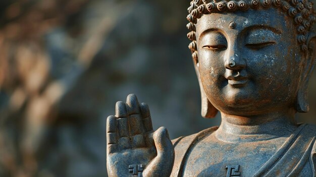 buddha statue close up