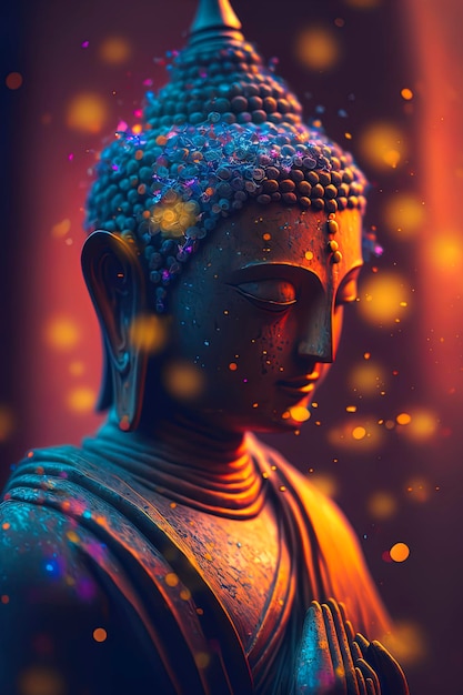 Buddha statue Generative AI