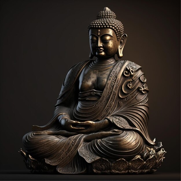 Buddha Statue, Generative ai