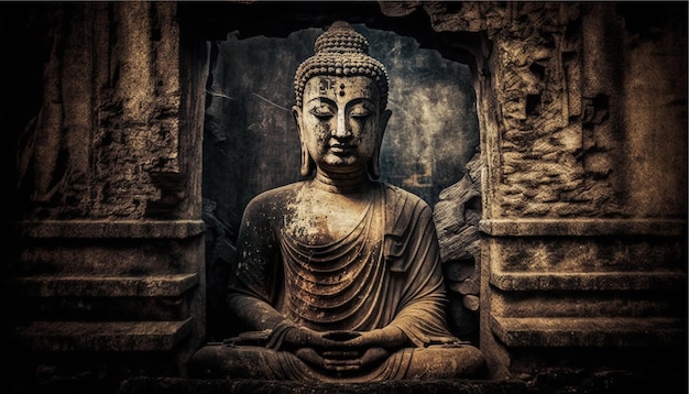 부처님 동상, 생성 인공 지능