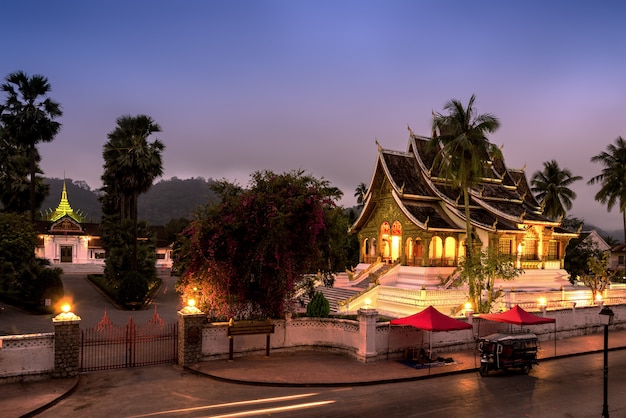 Buddha statue hall in Luang Prabang, Laos