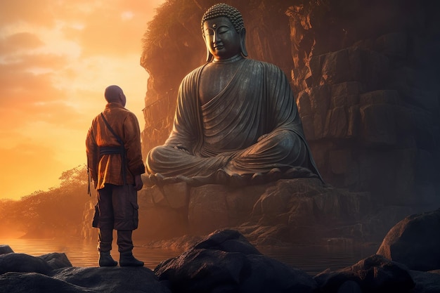 Buddha statue lapanese Generate Ai