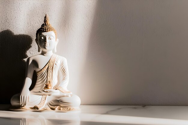 Buddha statue made of marble