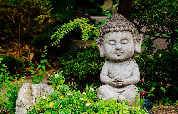 Buddha statue in park