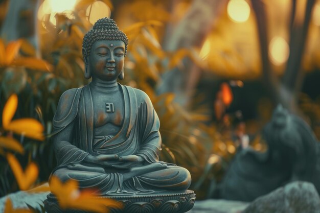 Buddha statue representing spiritual teacher Siddhartha Gautama