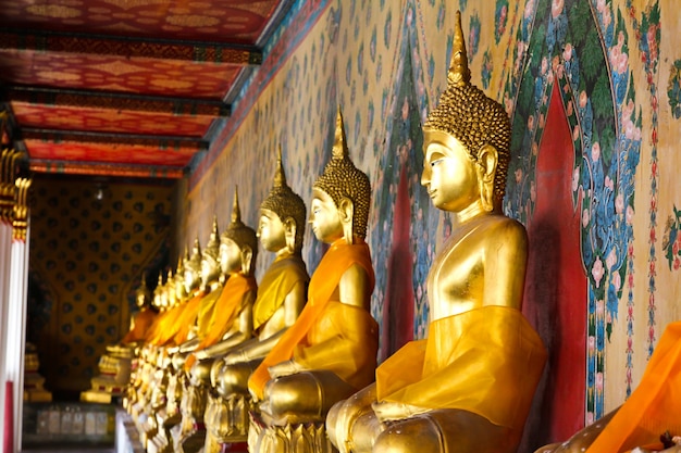 Buddha statue at Wat Arun Bangkok Thailand.