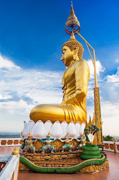 Buddha statue with beautysky background