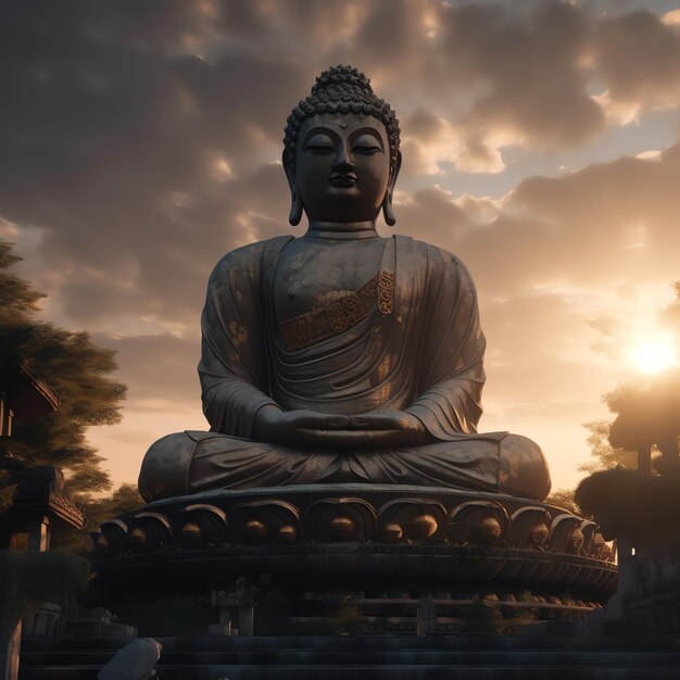 Buddha Temple Celebrating Vesak Day