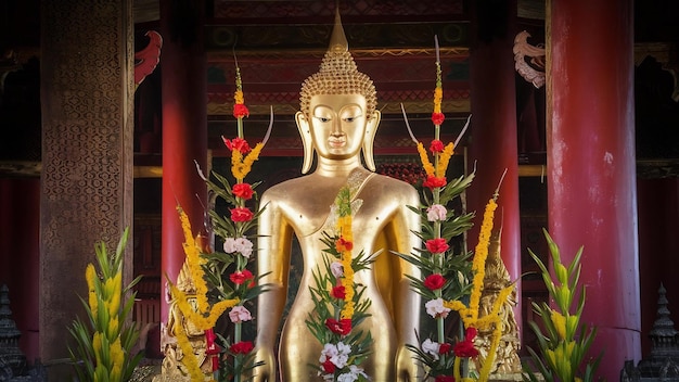 Buddha in temple of thailand