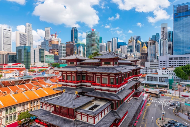 Buddha Tooth Relic Temple at China town, Singapore.