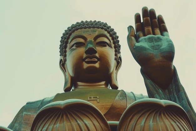 Photo buddha tstature tallest bronze image