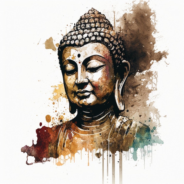 The Seven Colours Blessing Lord Buddha Painting Frame for Wall Decors |  Living Room | Drawing Room | Office | Gifts (18 by 24 inches) : Amazon.in:  Home & Kitchen