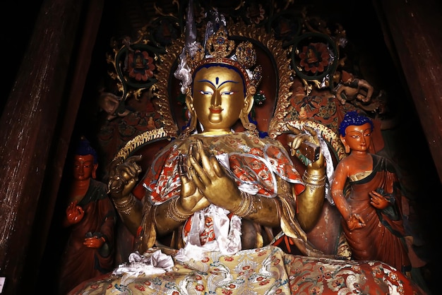 in a Buddhist monastery in Tibet