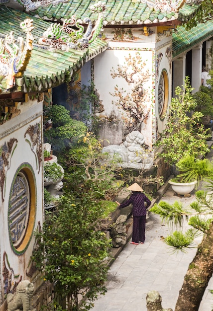 불교 탑, 대리석 산, 다낭 베트남 사원