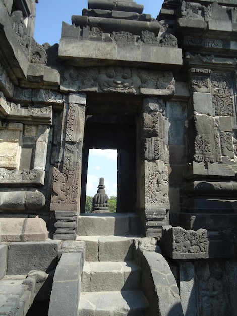 Buddhist Prambanan temple complex the largest temple in java Central Java Indonesia