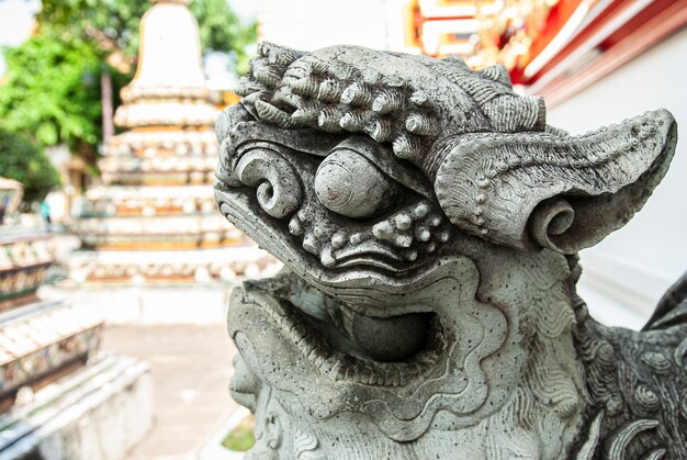 Buddhist temple in Bangkok Thailand