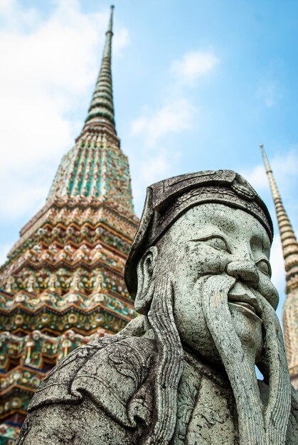 Buddhist temple in Bangkok Thailand