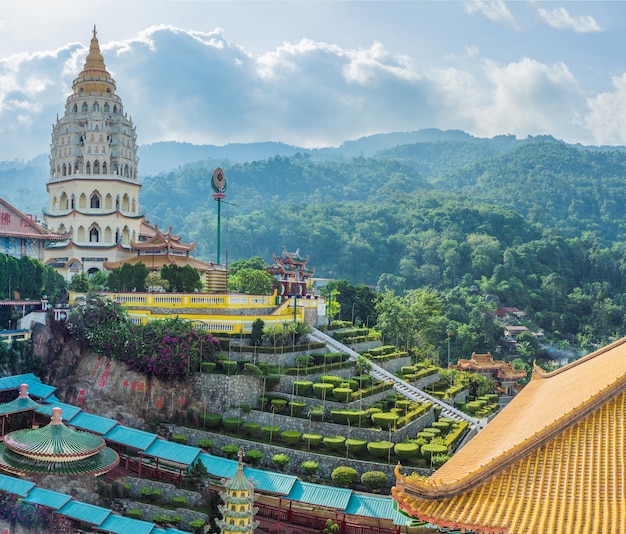 Buddhist temple Kek Lok Si in Penang, Malaysia, Georgetown.