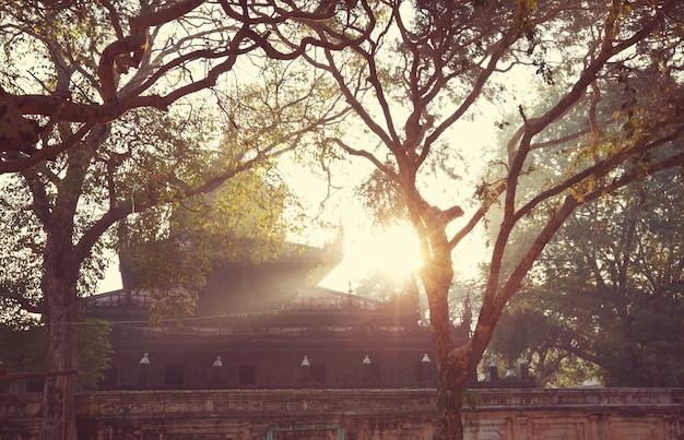 Buddhist temple roof ,Myanmar