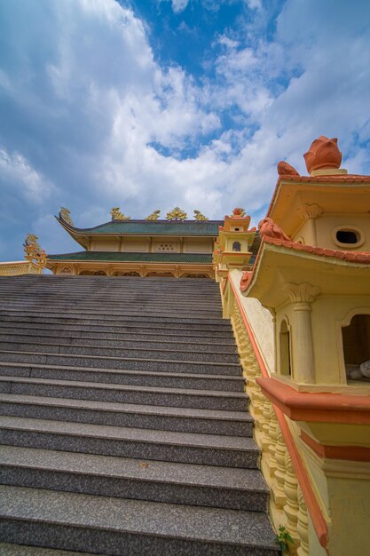 Buddhist Temple in Vietnam Dai Tong Lam Beautiful Architecture presbytery temple Dai Tong Lam wit