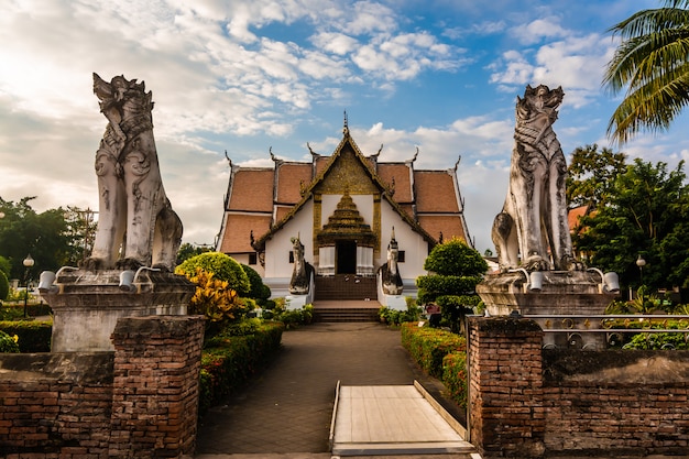 Buddhist temple of Wat Phumin in Nan, Thailand