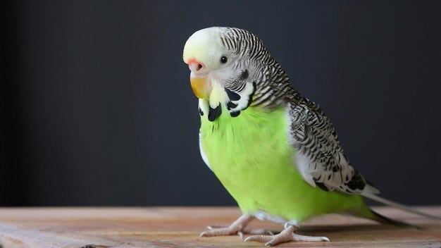 Photo budgerigar in studio