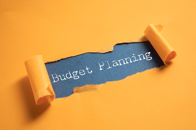 Budget planning inscription