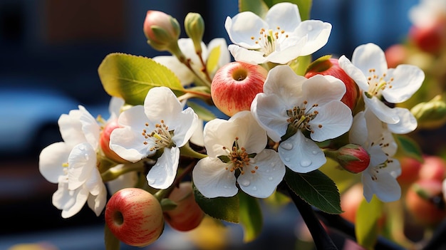 Photo buds on apple tree before blossoming hd background wallpaper desktop wallpaper