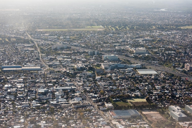 Buenos aires aerial view cityscape