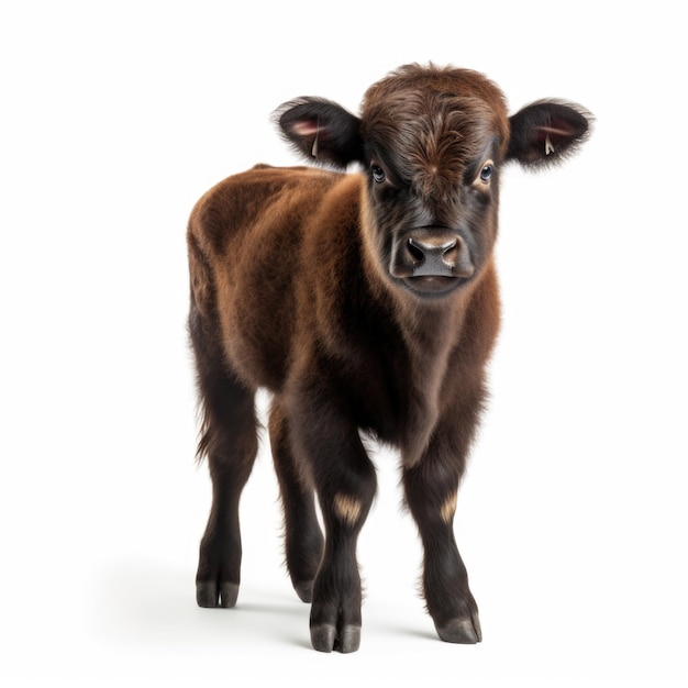 Buffalo calf isolated Generative AI