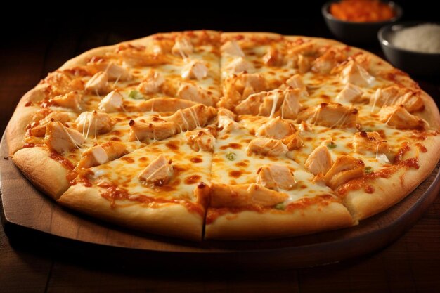 Photo buffalo chicken ranch pizza combo platter