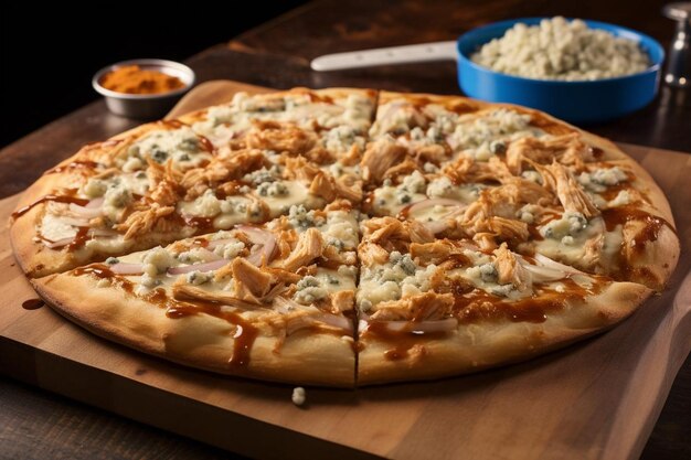 Buffalo Chicken Ranch Pizza