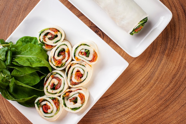 Foto rotolo di mozzarella di bufala