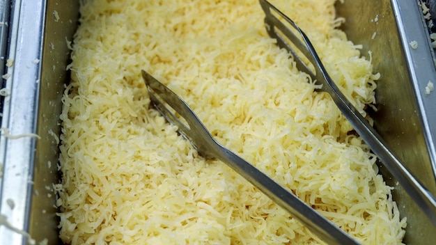 Buffet in egypt grated cheese