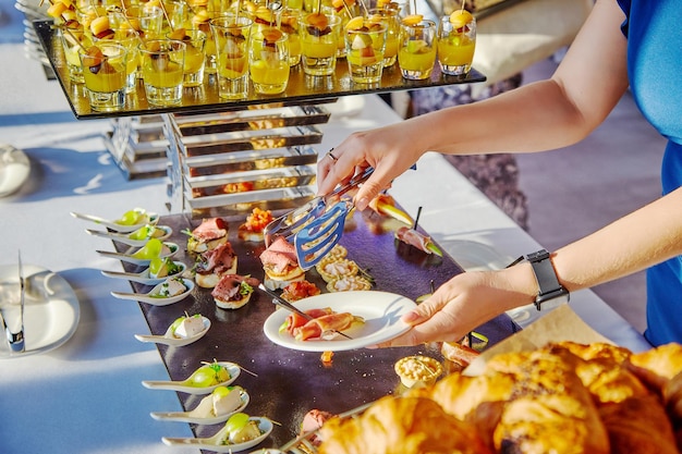 Buffet op de conferentie