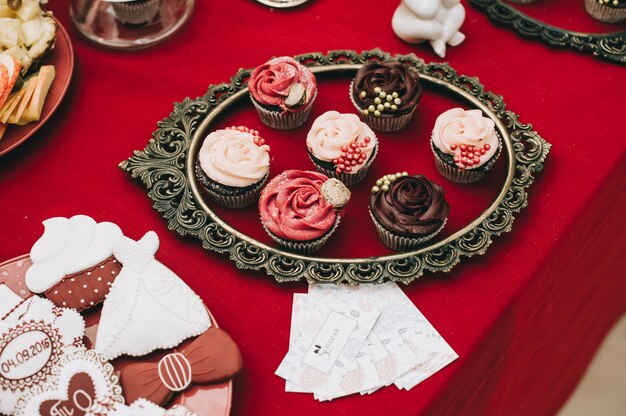 Buffet table with desserts