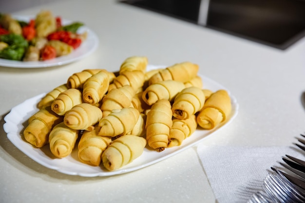 Buffetlijst met snacks voor gasten