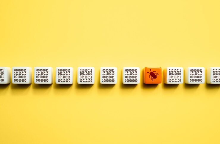 Photo bug in code debugging testing and code review troubleshooting programming fault or glitch that causes software to malfunction checking internet traffic for malicious elements